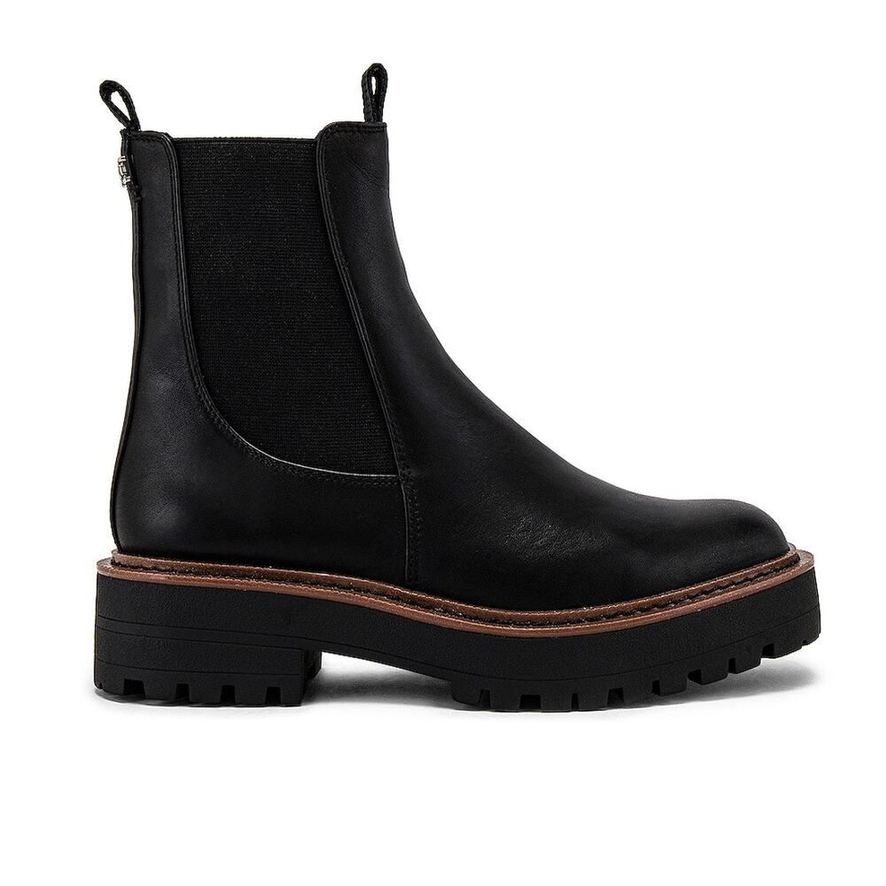 Sam Edelman Lug Sole Black Laguna Chelsea Boot Size 6.5